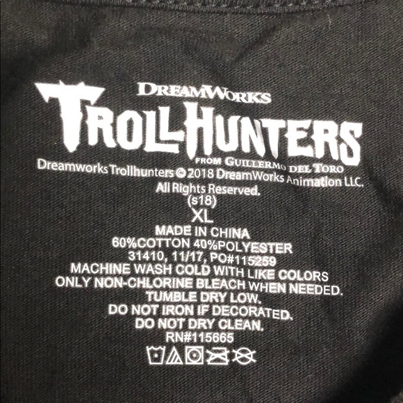 NWT Dream Works Troll Hunters XL Shirt - Picture 2 of 3